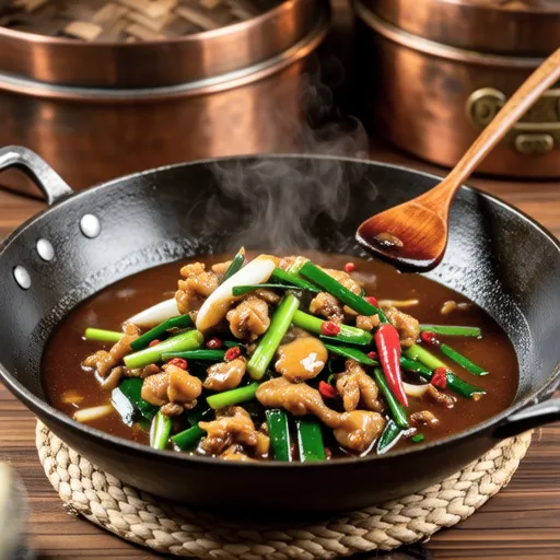 Spicy Stir-fried Rapeseed Greens and Chicken Liver
