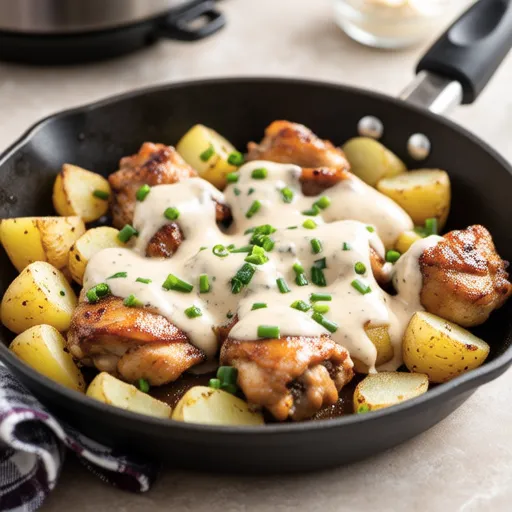 Chicken and Potato Mayo Stir-fry