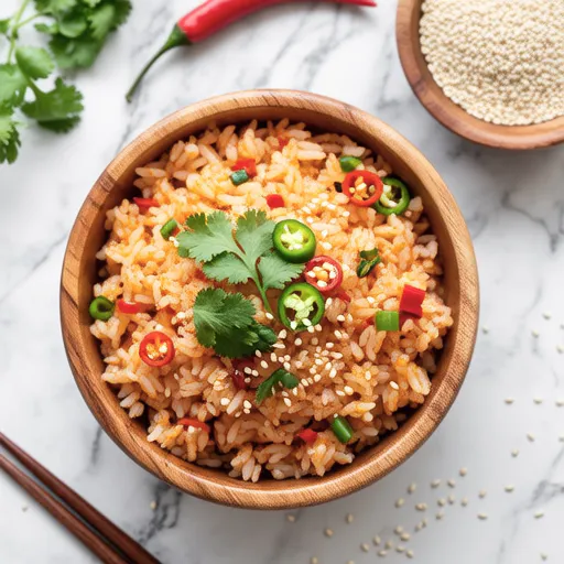 Simple and Healthy Breakfast Paprika Fried Rice