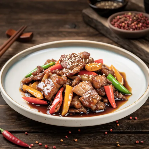 Stir-fried Pork and Cut Vegetables with Gochujang