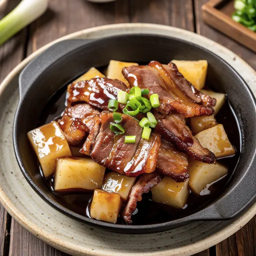 Pork and Taro with Ume Teriyaki
