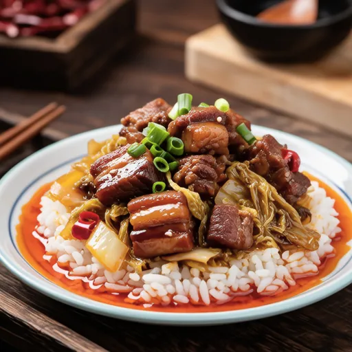 Braised Pork Belly with Kimchi