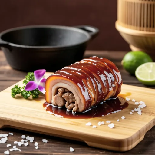 Pork Belly Wrapped with Shiso Leaves