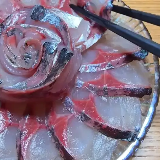 熟成アジの刺身