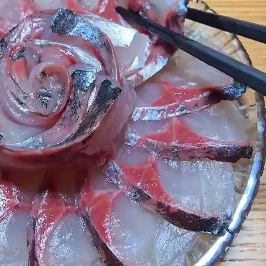 熟成アジの刺身