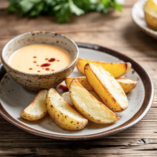 Non-Fried Potato with Mentaiko Cheese Sauce