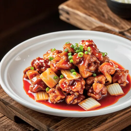 Chicken and Onion Stir-fry with Gochujang