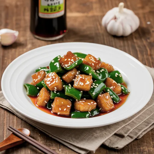 Stir-fried Fish Cake with Shishito Peppers