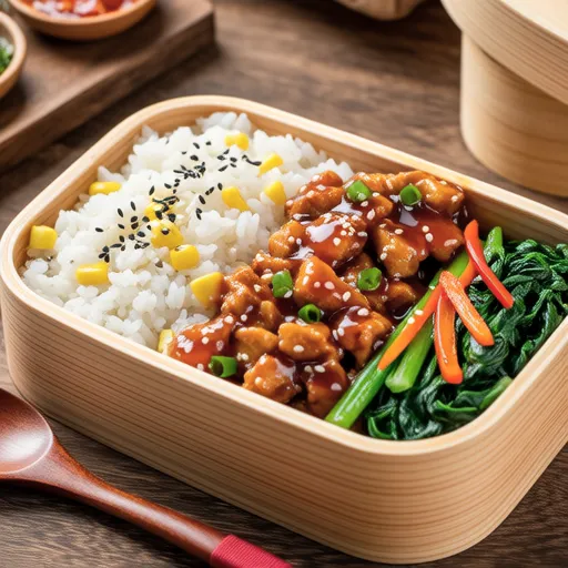 Chicken Chili Fried Rice Bento