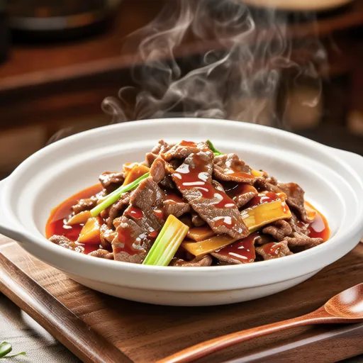 Beef and Bamboo Shoots Stir-fry with Doubanjiang Miso