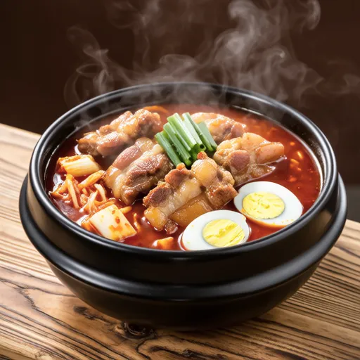 Pork Cutlet Kimchi Hot Pot