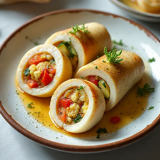 Stuffed Squid with Tartar Salad