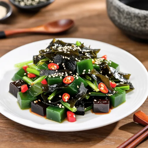 Dotori Muk Muchim (Acorn Jelly Salad)