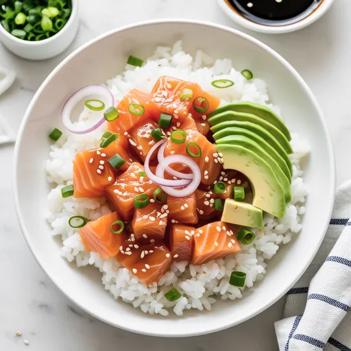 Salmon Poke Bowl Style