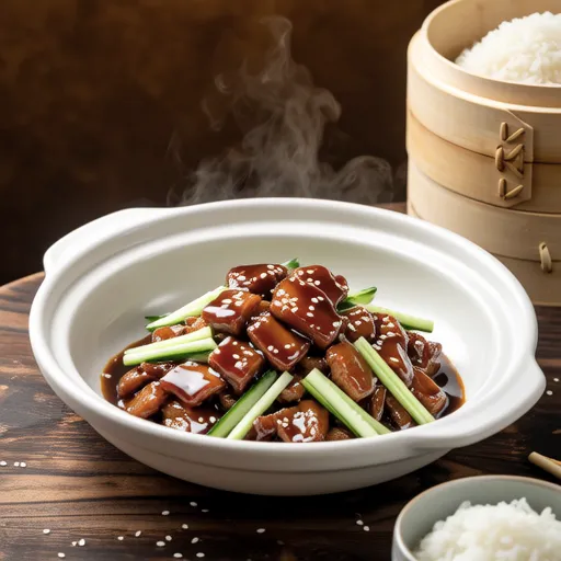 Pork and Cucumber Stir-fry with Sesame Miso Sauce