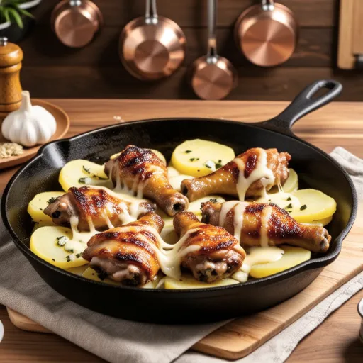 Chicken and Potato Cheese Bake