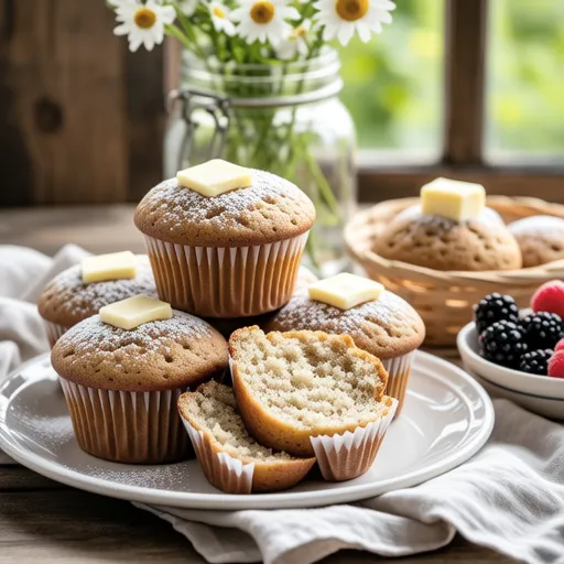Soft Whole Wheat Muffins