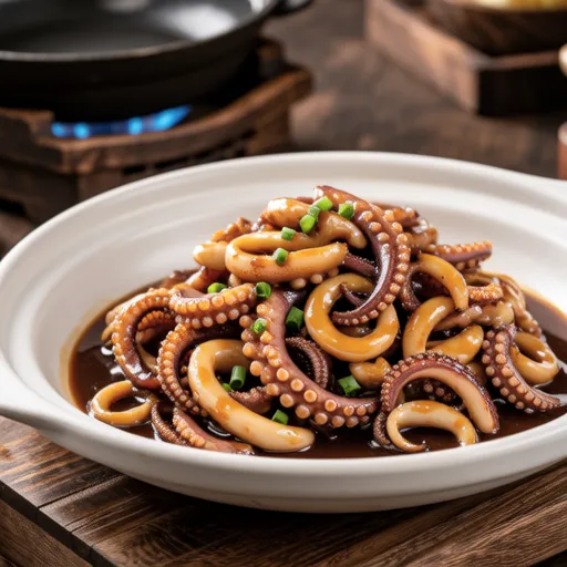 Squid Innards Miso Stir-fry