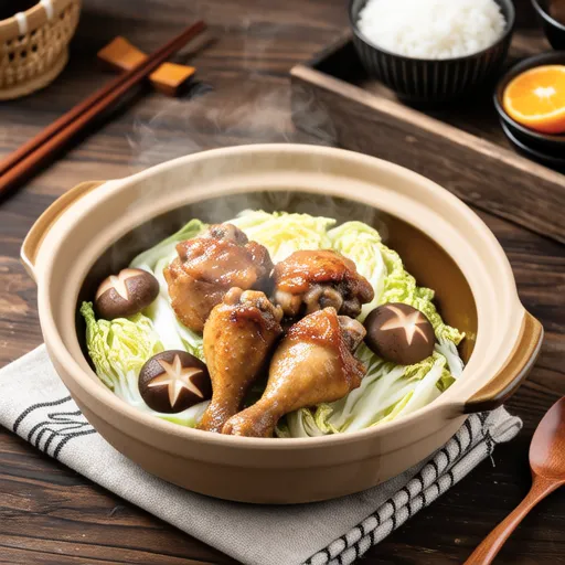 Cabbage and Chicken Ponzu Steam