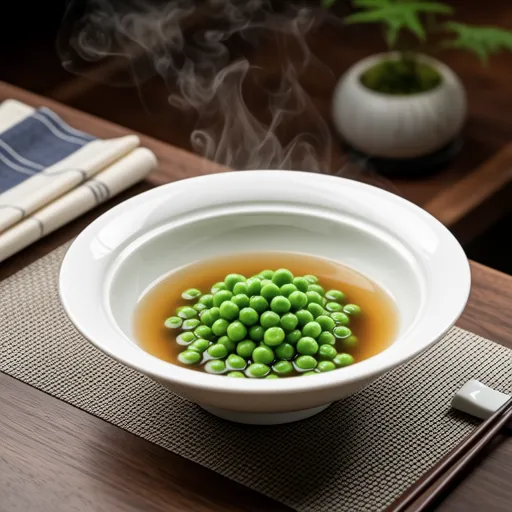 Green Peas in Dashi Broth