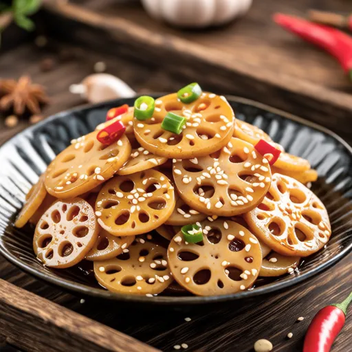 Crunchy Spicy Lotus Root Garlic Stir-fry