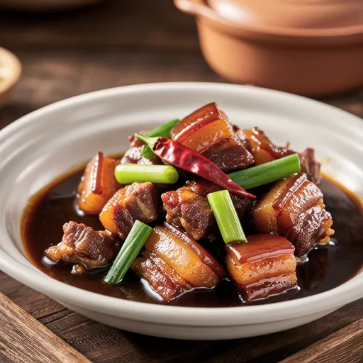 Braised Pork Belly with Shishito Peppers