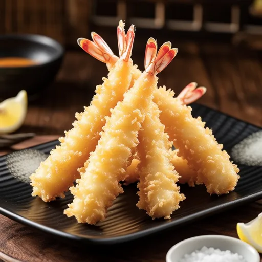 Onion and Sakura Shrimp Tempura