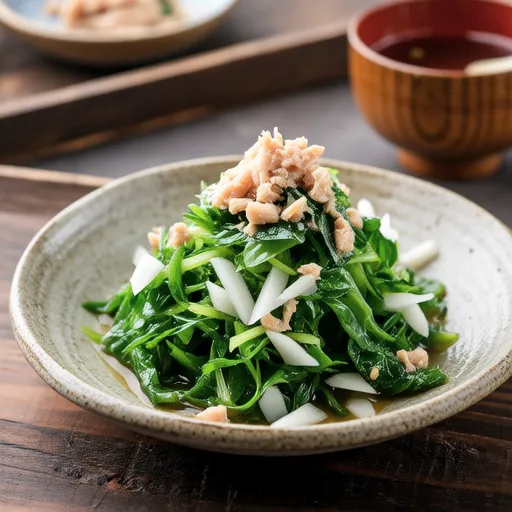 Karashina and Grated Daikon Salad