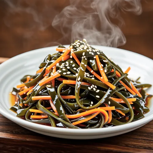Kinpira of Stem Wakame and Carrot