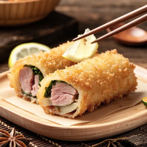 Meat-Wrapped Burdock Root Karaage