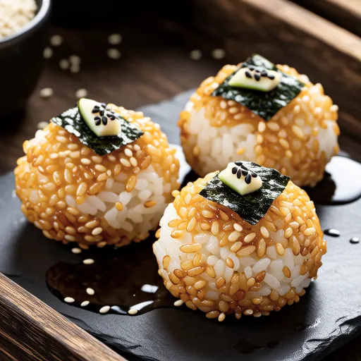 Mentai Grilled Rice Balls