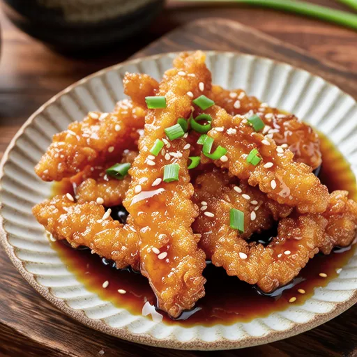 Large Fried Chicken Breast with Ume-Nira Sauce