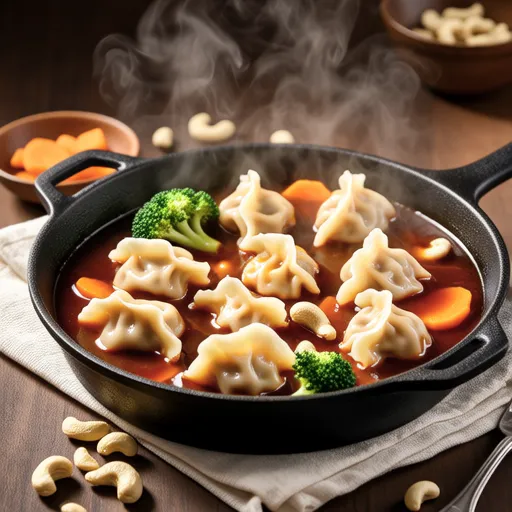 Spicy and Nutty Dumpling Stir-fry