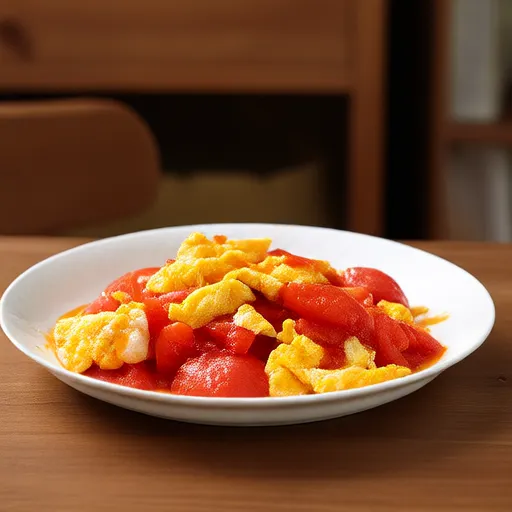Uova strapazzate con pomodori