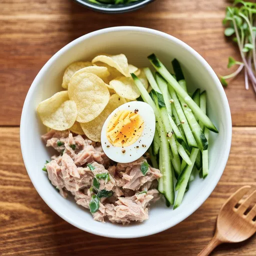 Kiriboshi Daikon and Tuna Potato Chips Salad