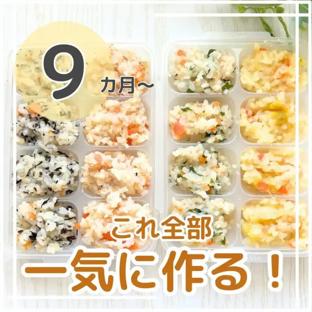 9カ月～まとめて作る！離乳食軟飯