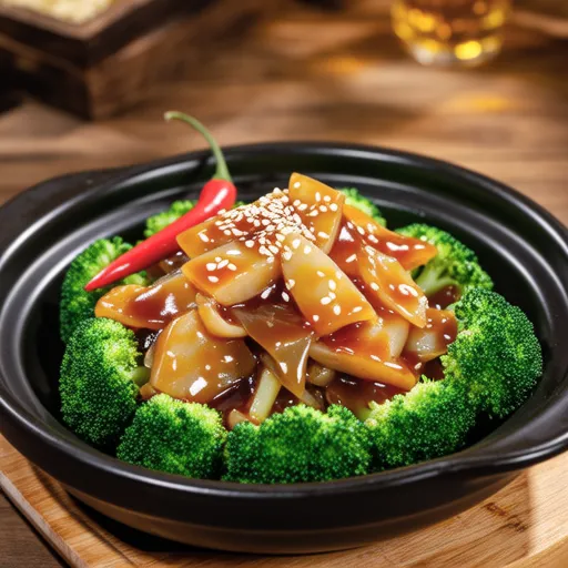 Spicy Stir-fried Broccoli and Konjac