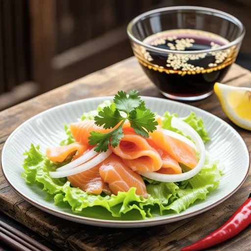 Smoked Salmon Ethnic Salad