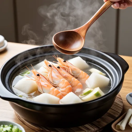 Simmered Sakura Shrimp and Winter Melon