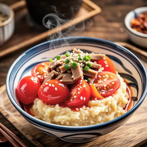 Tomato and Natto Sticky Mix