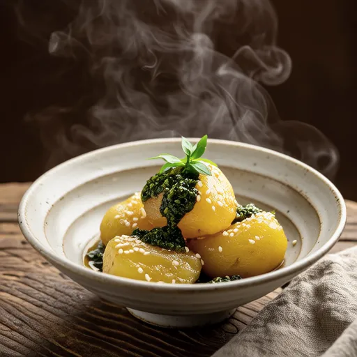 Potatoes with Shiso Miso Sauce