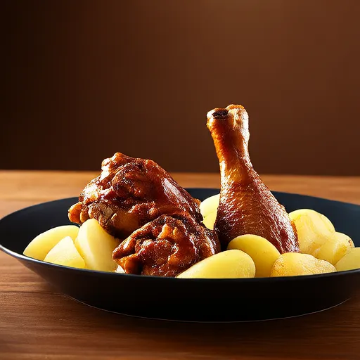 Braised Chicken Drumsticks with Onion and Potato