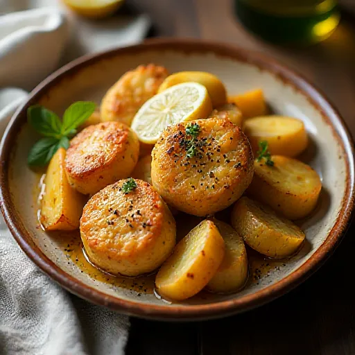 Chicken and Potato Lemon Salt Sauté