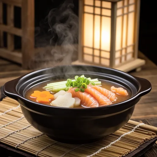 Autumn Salmon and Root Vegetable Miso Soup