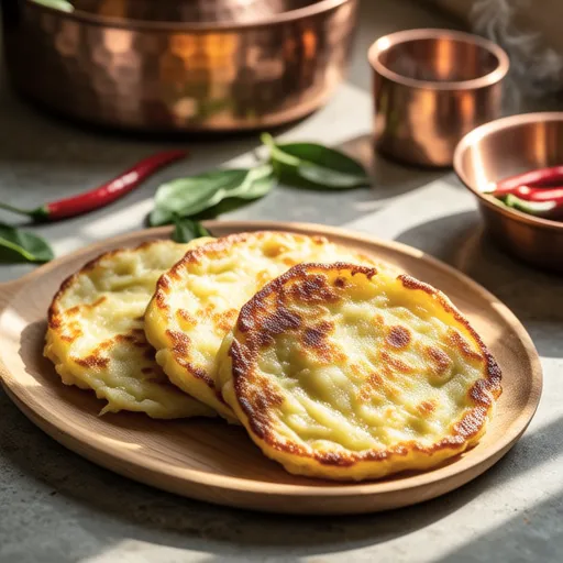 Potato Curry Pancakes (5-Minute Recipe)