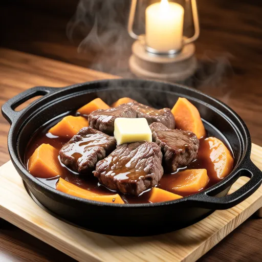 Beef and Sweet Potato Butter Soy Sauce Simmer