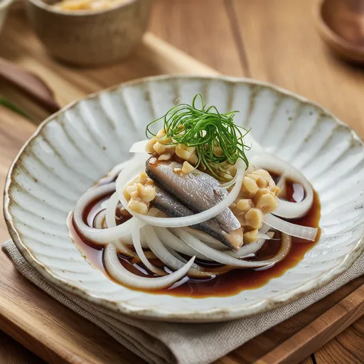 Saba Canned Fish and Fresh Onion Salad