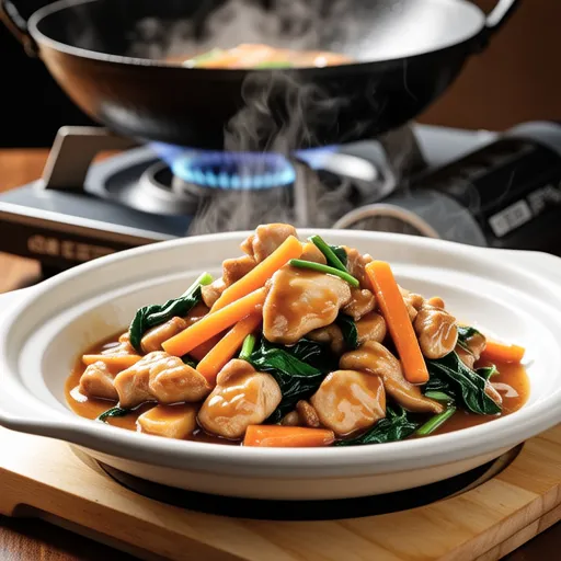 Chicken Breast and Carrot Ponzu Stir-fry