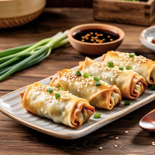 Crunchy Green Onion Rolls
