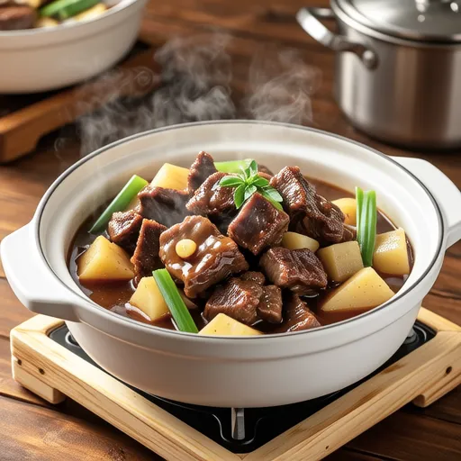 Beef Tendon Stew in Rice Cooker
